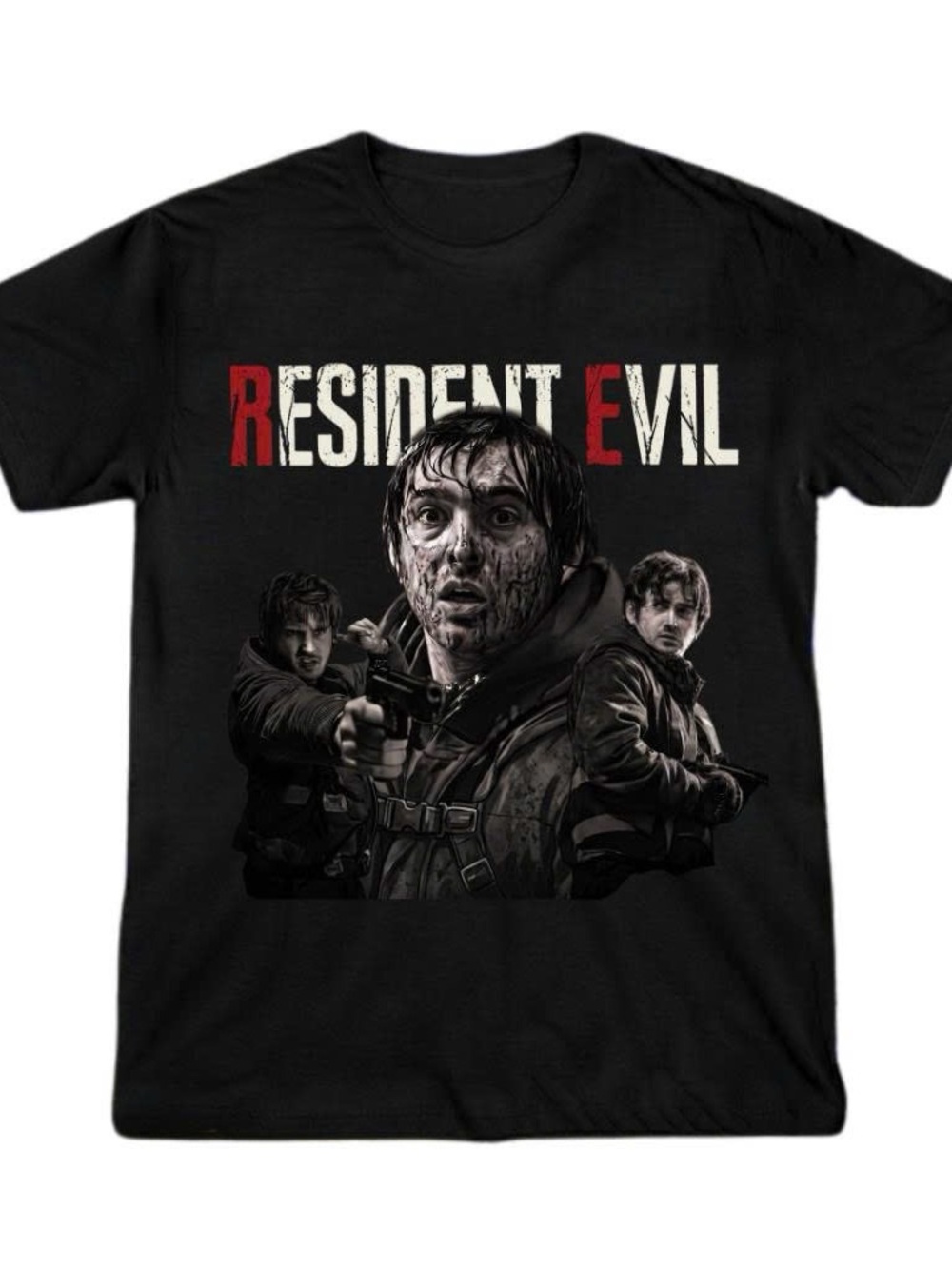 Gildan Shirt Resident Evil Black Graphic Tee - Raccoon City